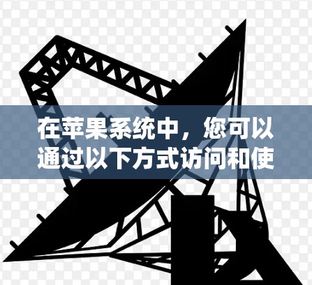在苹果系统中，您可以通过以下方式访问和使用VPN服务