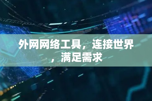 外网网络工具，连接世界，满足需求