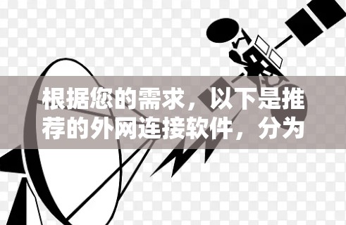根据您的需求,以下是推荐的外网连接软件,分为快速连接、高级功能和自动功能三大类 根据您的需求,以下是推荐的外网连接软件,分为快速连接、高级功能和自动功能三大类