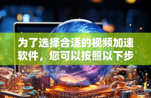 为了选择合适的视频加速软件，您可以按照以下步骤进行